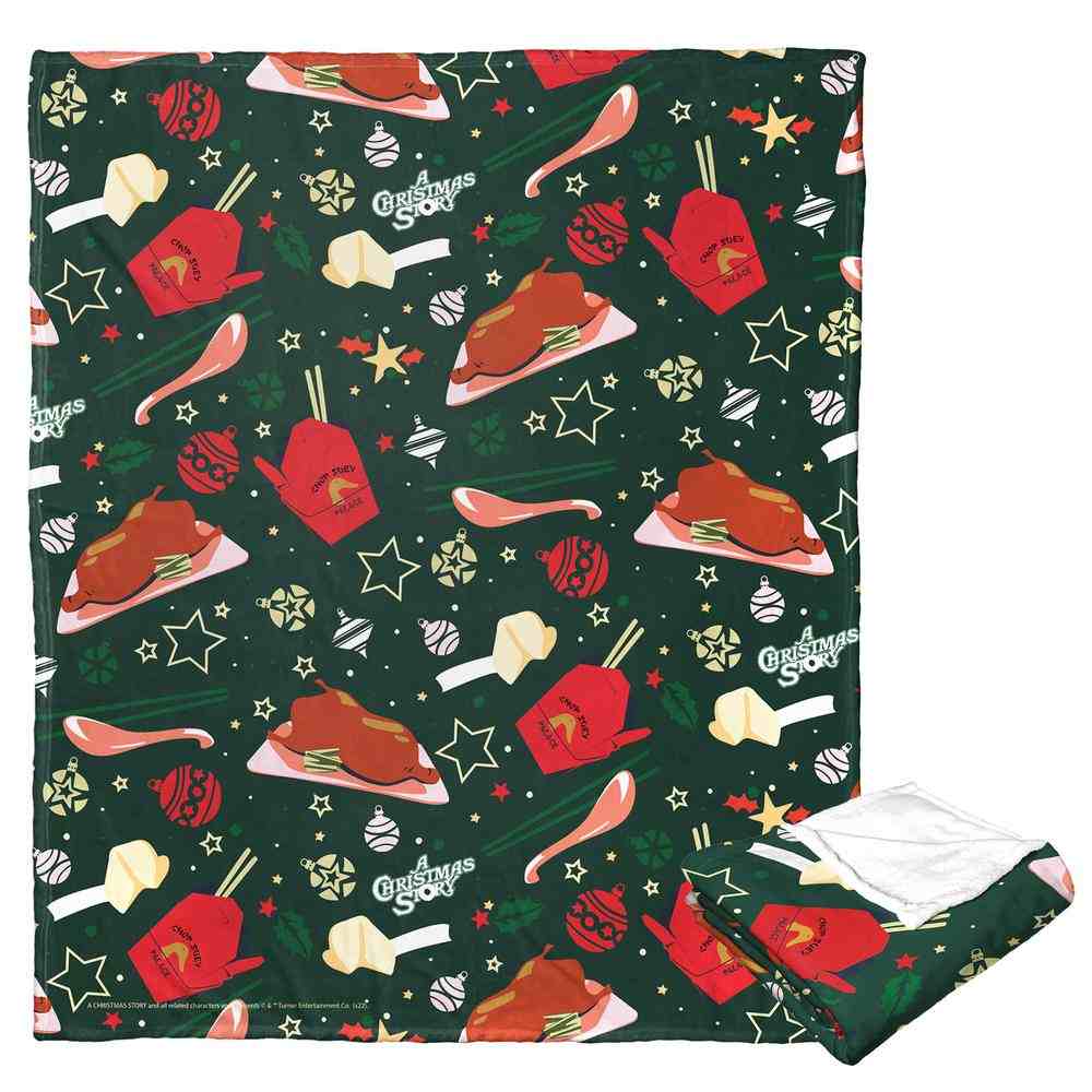 Warner Bros. A Christmas Story Duck Dinner Silk Touch Throw Blanket 50x60 Inches