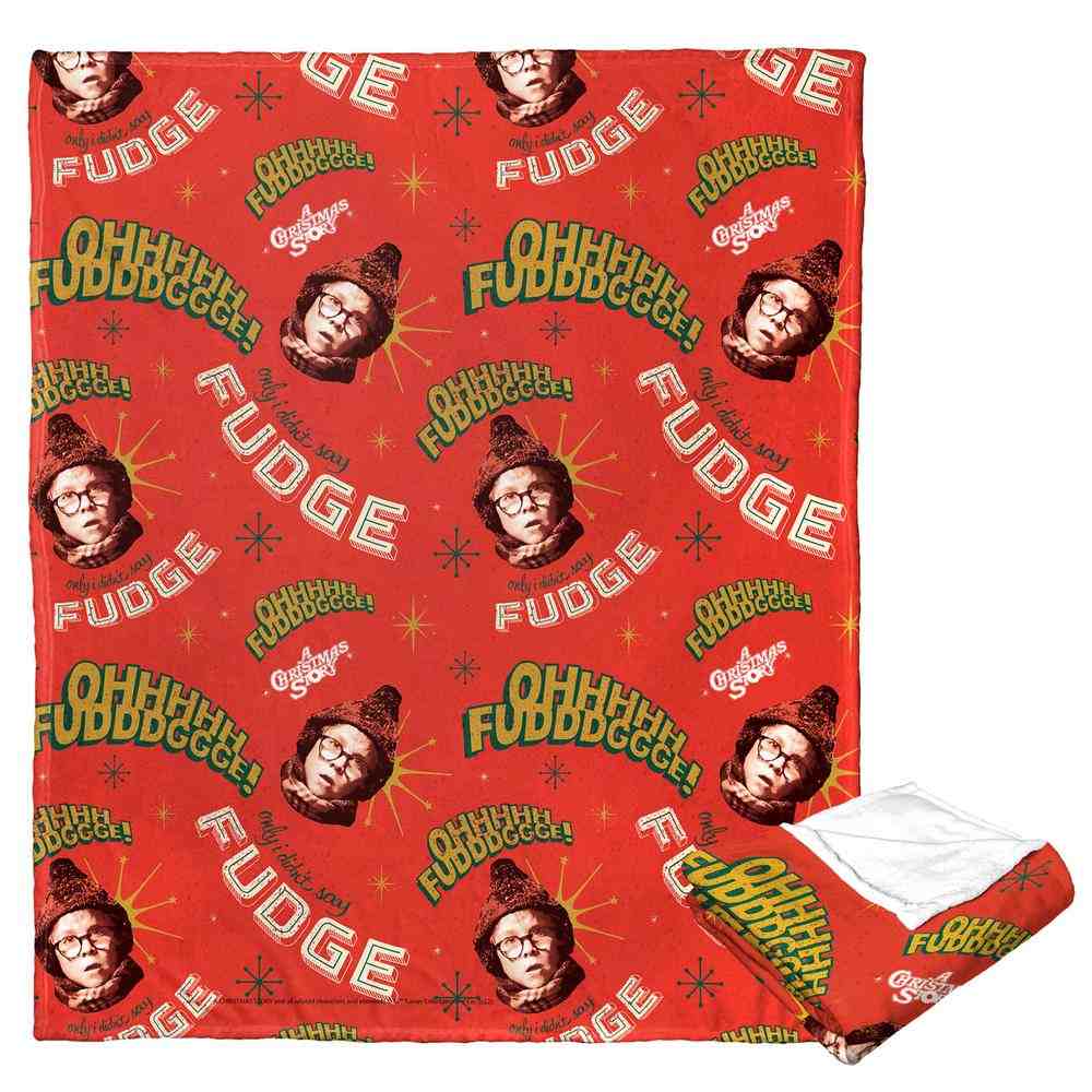 Warner Bros. A Christmas Story Oh Fudge Silk Touch Throw Blanket 50x60 Inches
