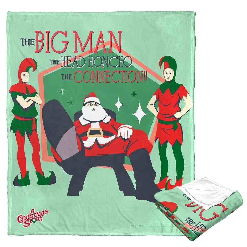 Warner Bros. A Christmas Story The Big Man Silk Touch Throw Blanket 50x60 Inches