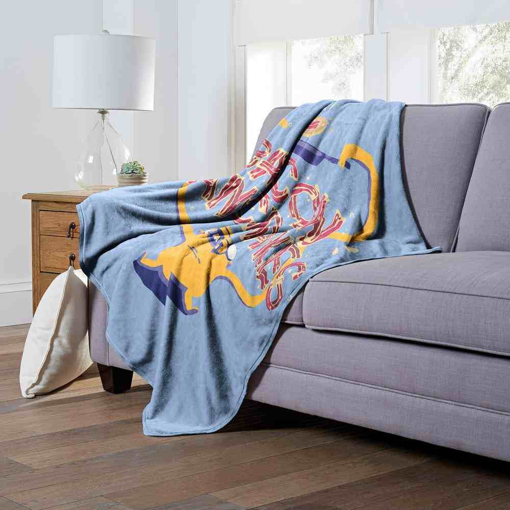 Cartoon Network Adventure Time Bacon Pancakes Silk Touch Throw Blanket 50x60 Inches