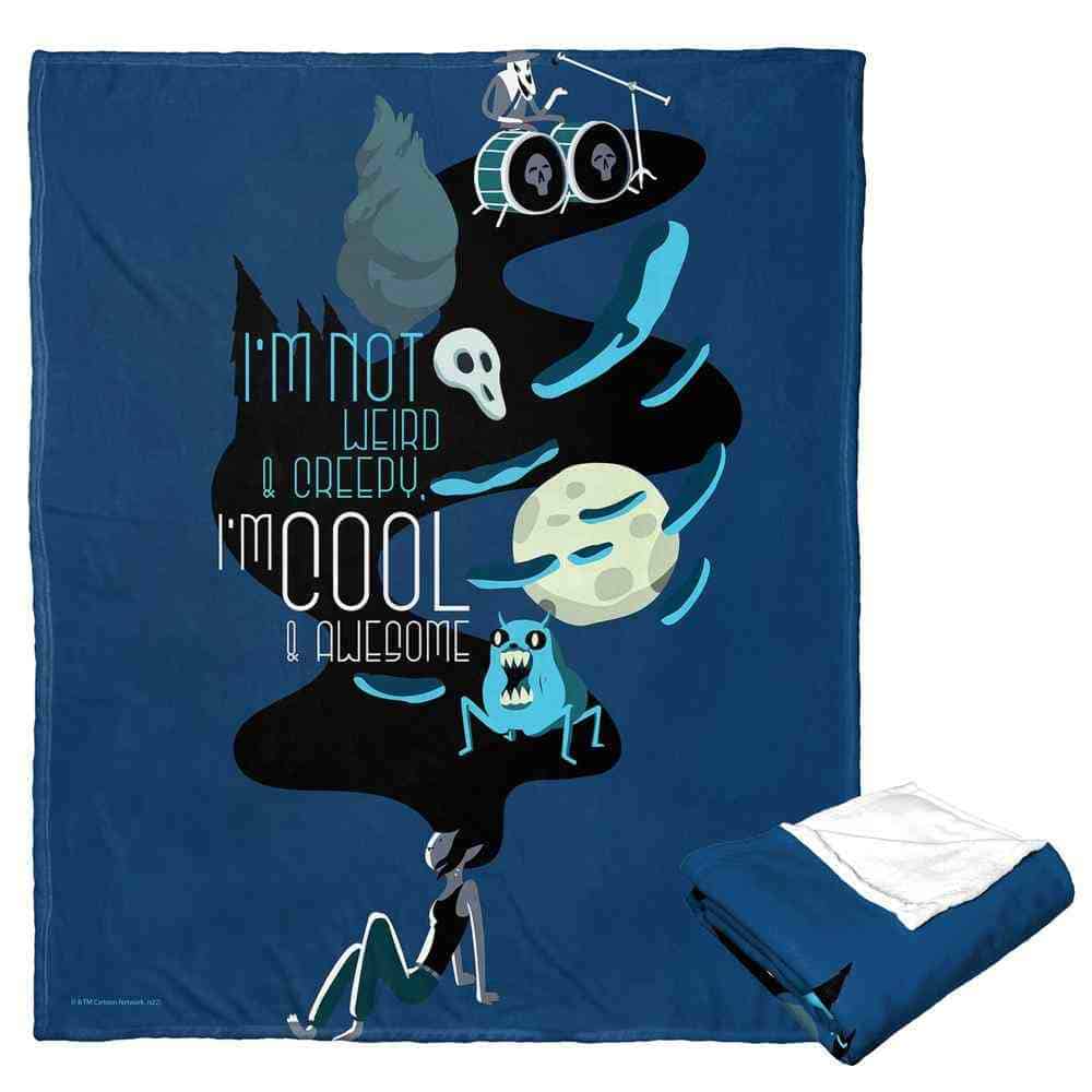 Cartoon Network Adventure Time Cool And Awesome Silk Touch Throw Blanket 50x60 Inches
