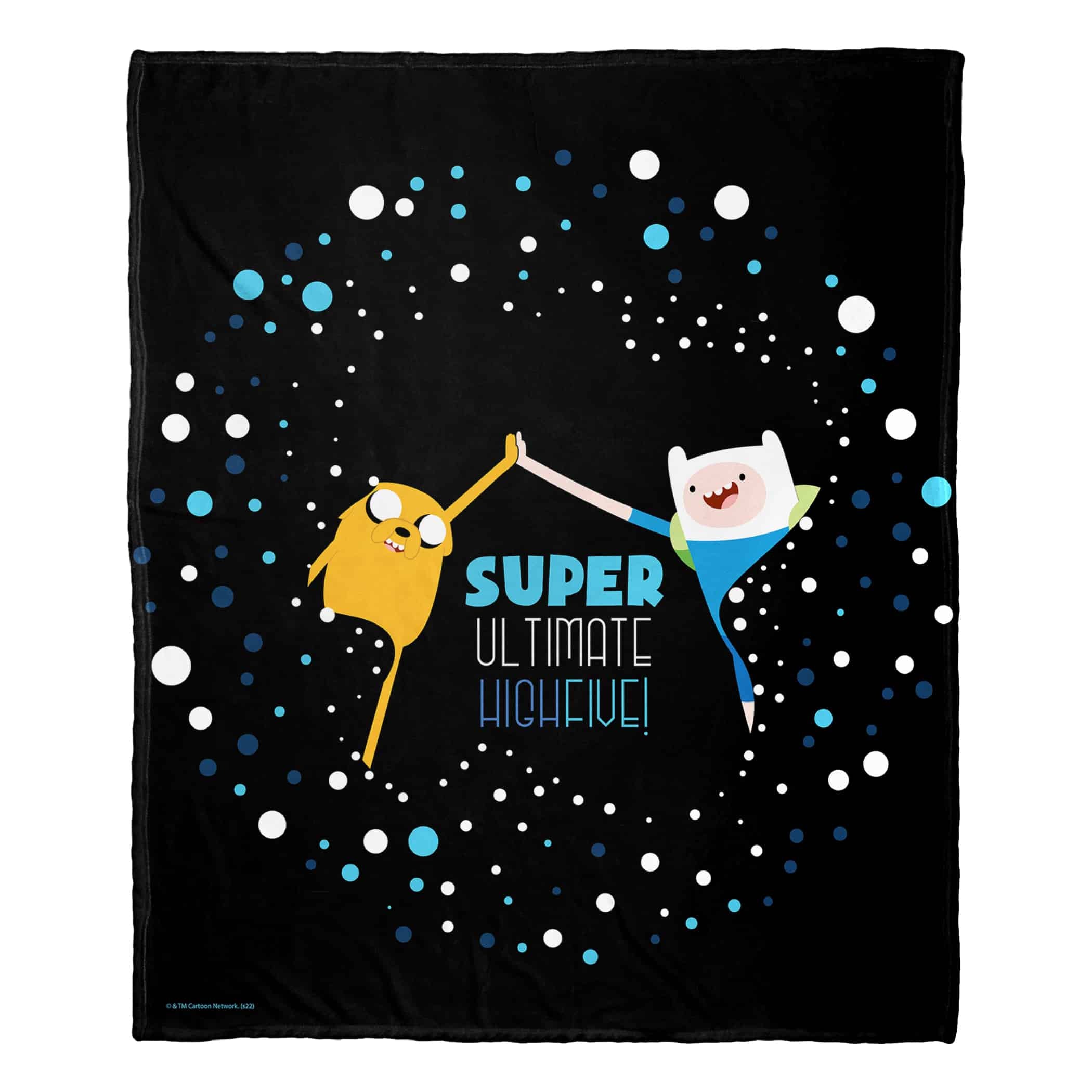 Cartoon Network Adventure Time Super Ultimate High Five Silk Touch Throw Blanket 50x60 Inches