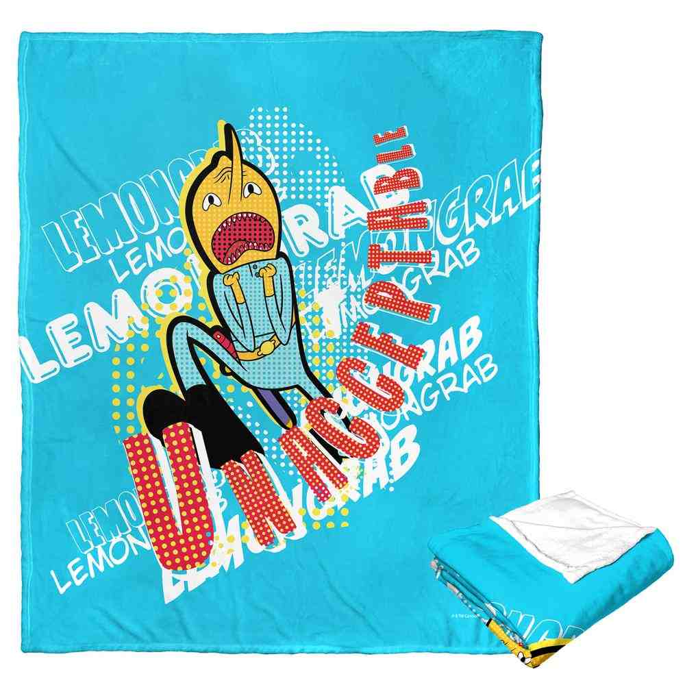 Cartoon Network Adventure Time Unacceptable Comic Silk Touch Throw Blanket 50x60 Inches