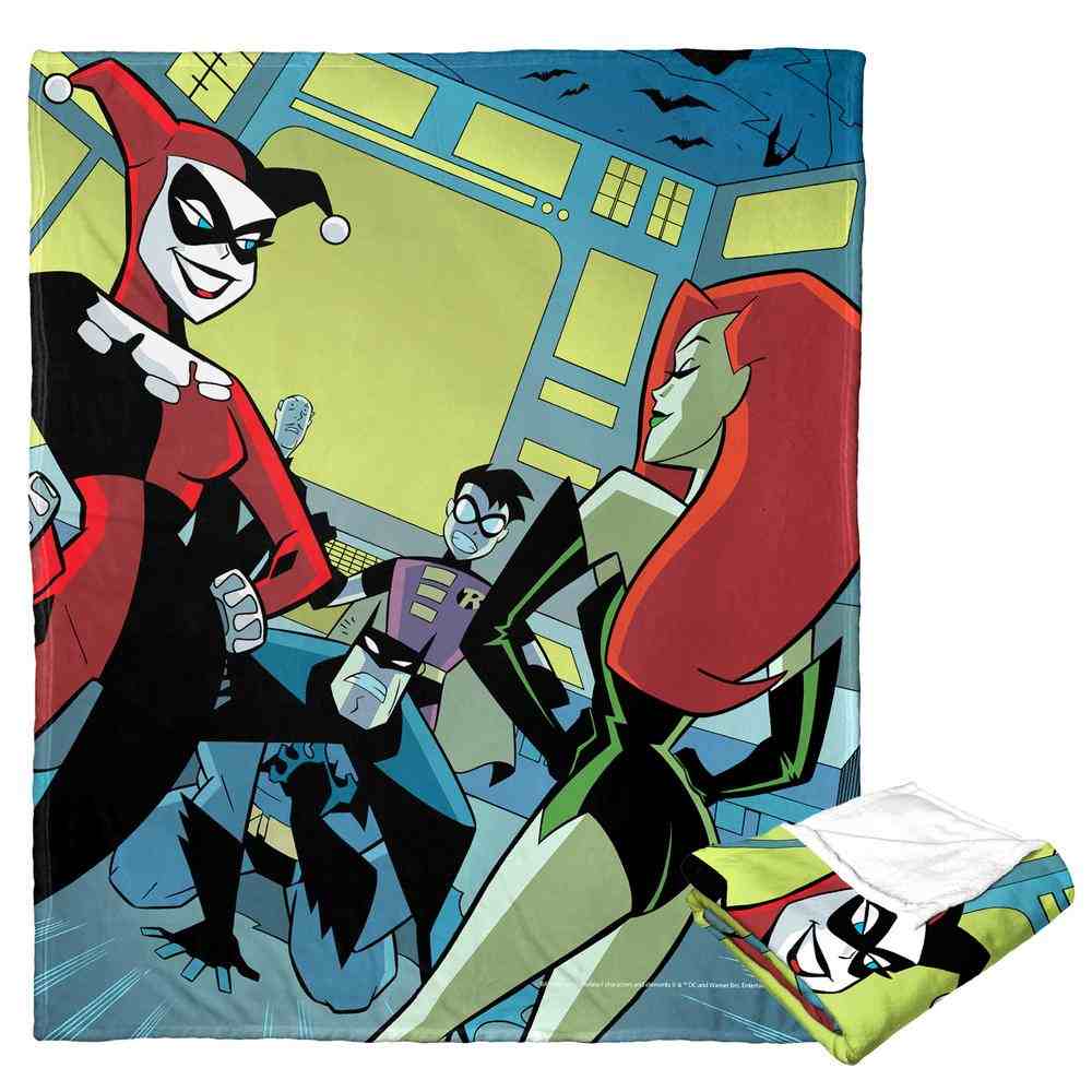 Warner Bros. Batman Bat Cave Break In Silk Touch Throw Blanket 50x60 Inches