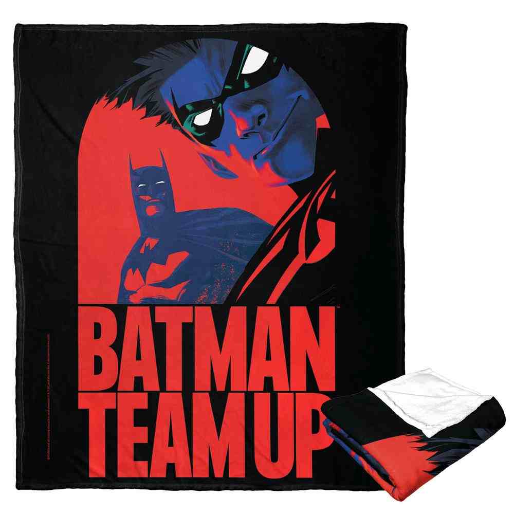 Warner Bros. Batman Batman And Robin Team Up Silk Touch Throw Blanket 50x60 Inches