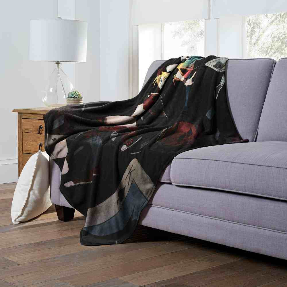 Warner Bros. Batman Fallen Cards Silk Touch Throw Blanket 50x60 Inches