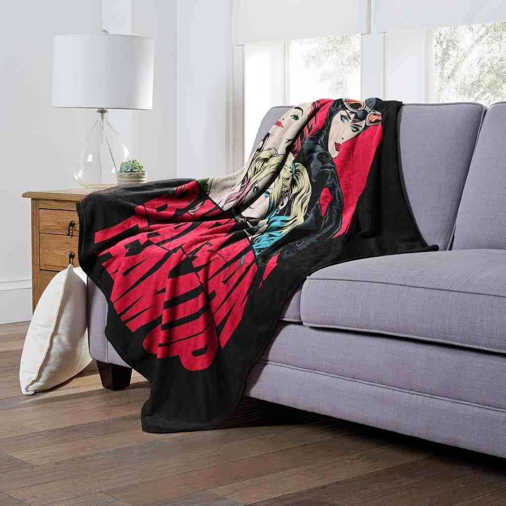 Warner Bros. Batman Gotham City Sirens Team Up Silk Touch Throw Blanket 50x60 Inches