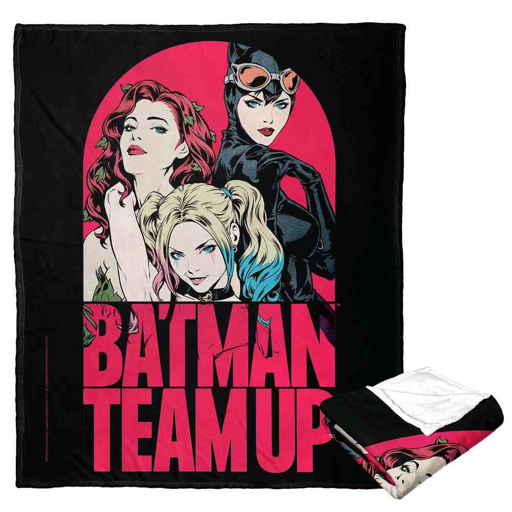 Warner Bros. Batman Gotham City Sirens Team Up Silk Touch Throw Blanket 50x60 Inches
