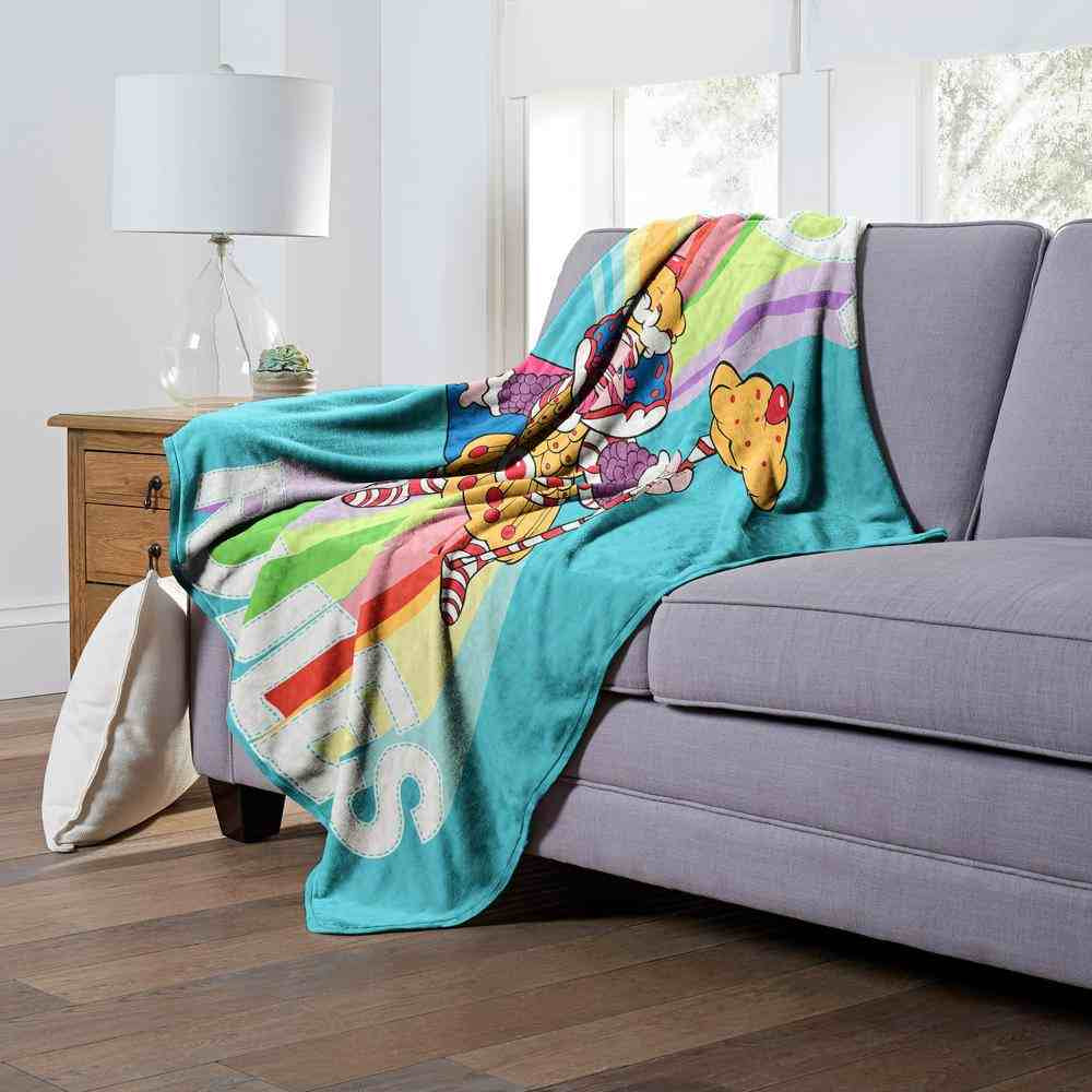 Hasbro Candyland Kandy Rules Silk Touch Throw Blanket 50x60 Inches