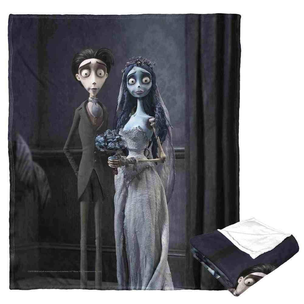 Warner Bros. Corpse Bride Marriage Portrait Silk Touch Throw Blanket 50x60 Inches