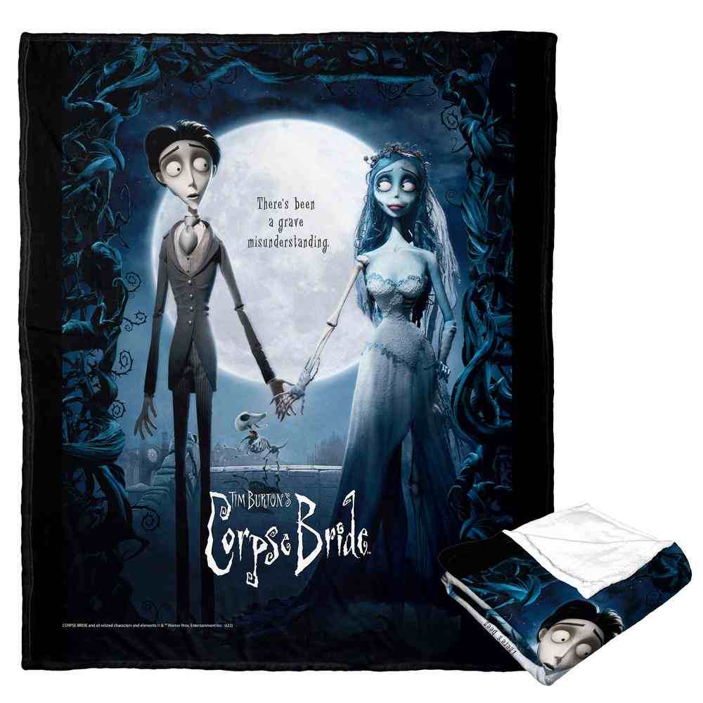 Warner Bros. Corpse Bride Movie Poster Silk Touch Throw Blanket 50x60 Inches