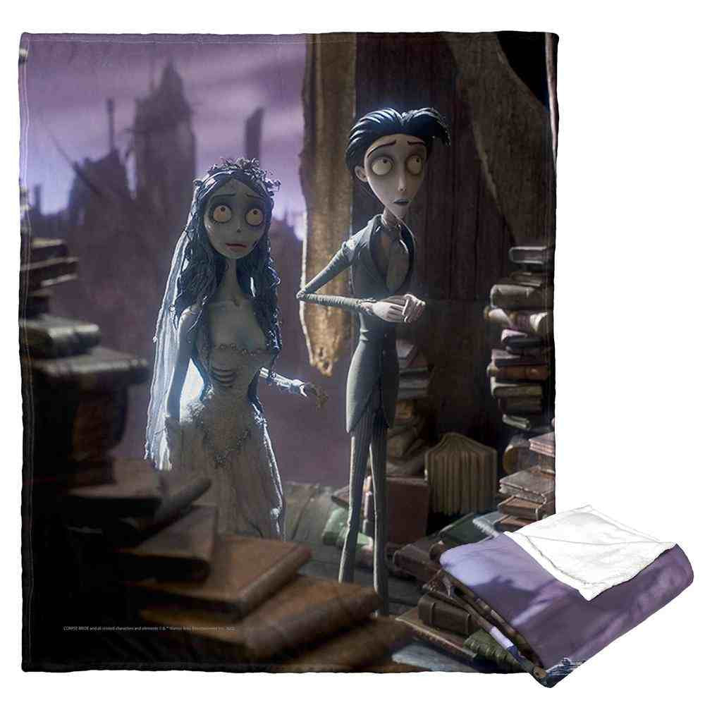 Warner Bros. Corpse Bride Peculiar Place Silk Touch Throw Blanket 50x60 Inches
