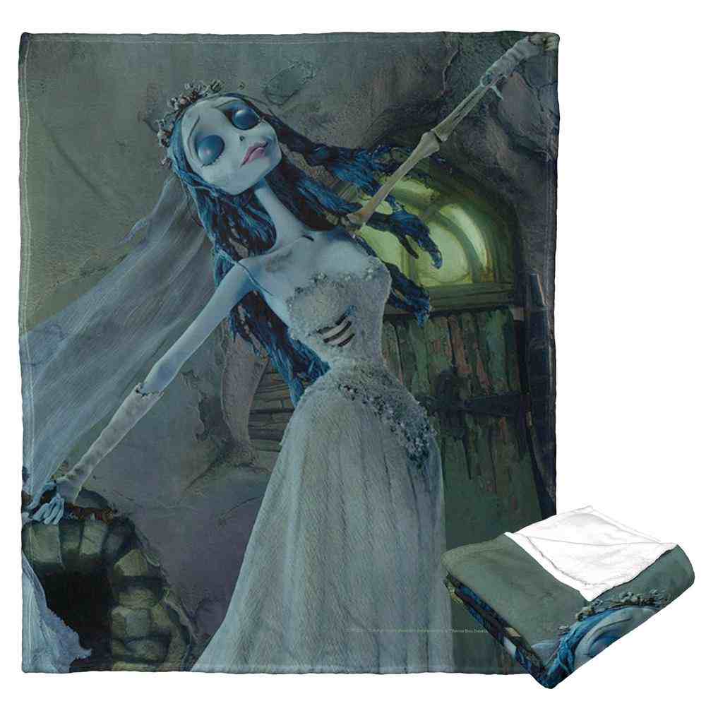 Warner Bros. Corpse Bride Wistful Bride Silk Touch Throw Blanket 50x60 Inches