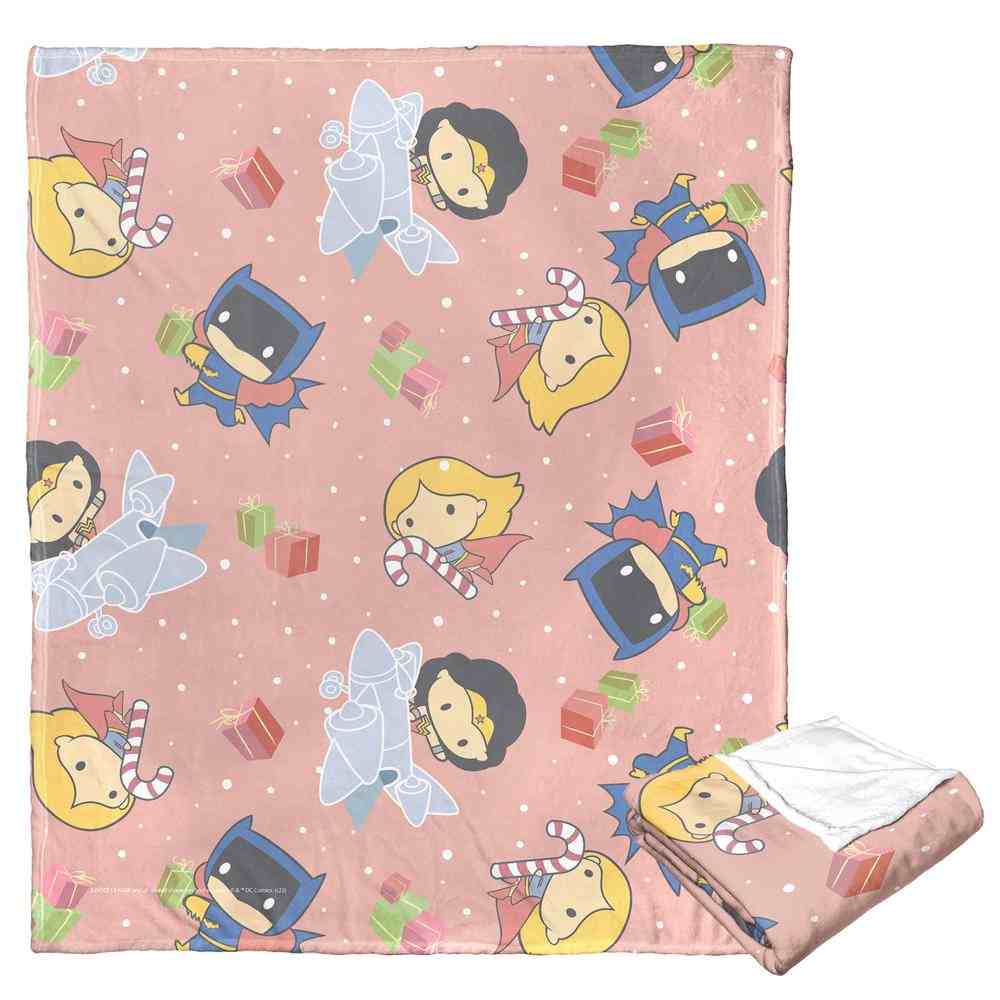 Warner Bros. Justice League Deck The Halls Silk Touch Throw Blanket 50x60 Inches