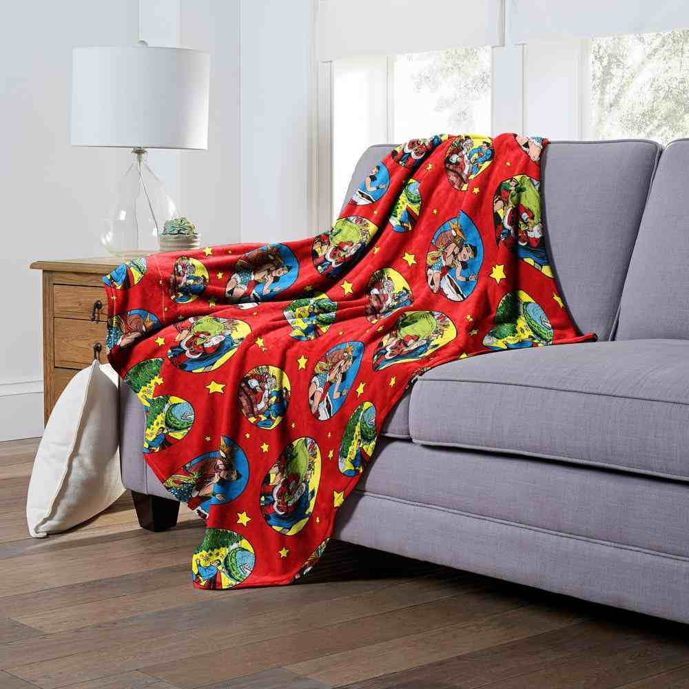 Warner Bros. Justice League Heroic Holiday Helpers Silk Touch Throw Blanket 50x60 Inches