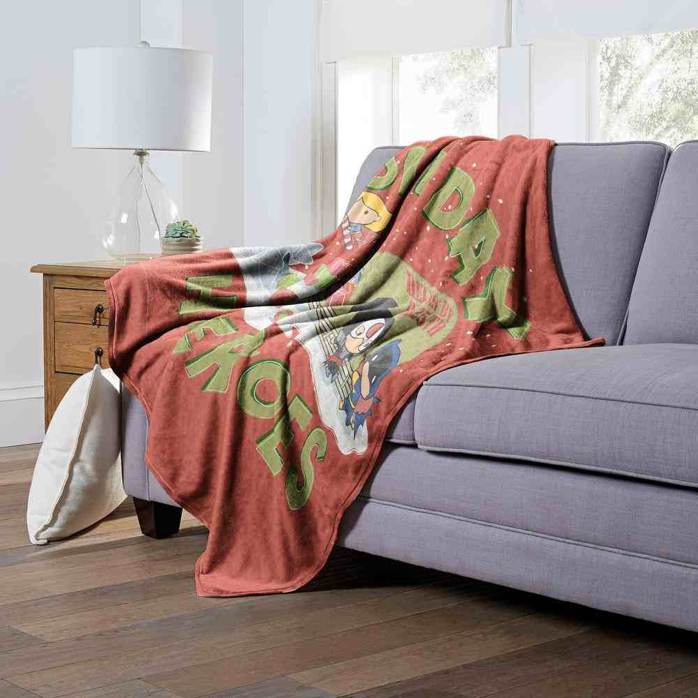 Warner Bros. Justice League Loading Up Gifts Silk Touch Throw Blanket 50x60 Inches