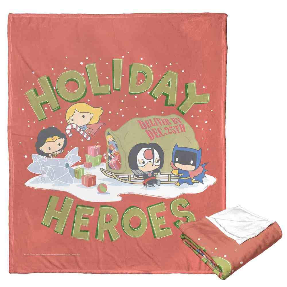 Warner Bros. Justice League Loading Up Gifts Silk Touch Throw Blanket 50x60 Inches