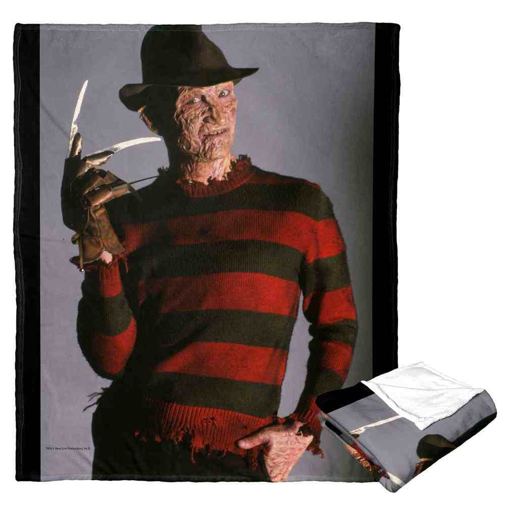 Warner Bros. Nightmare on Elm Street Don't Mess With Freddy Silk Touch Throw Blanket 50x60 Inches