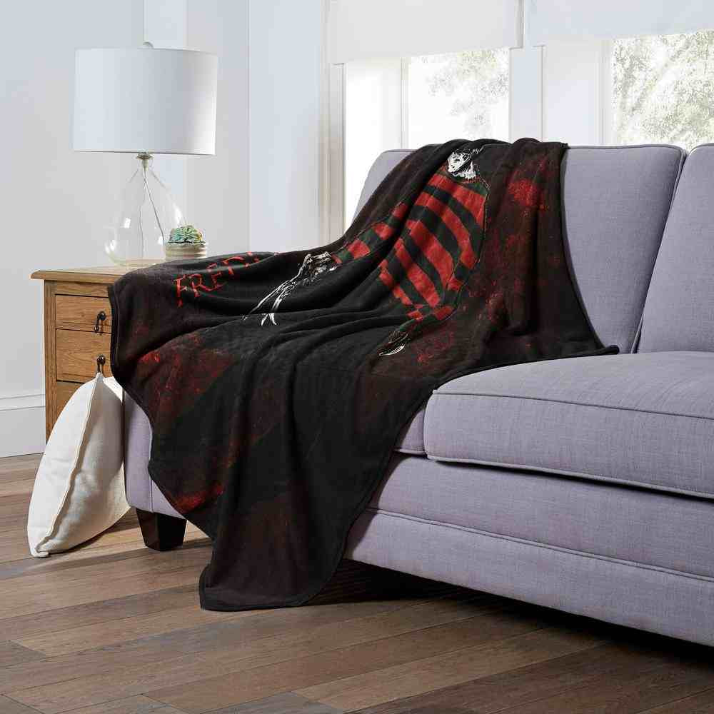 Warner Bros. Nightmare on Elm Street Freddy Krueger Silk Touch Throw Blanket 50x60 Inches