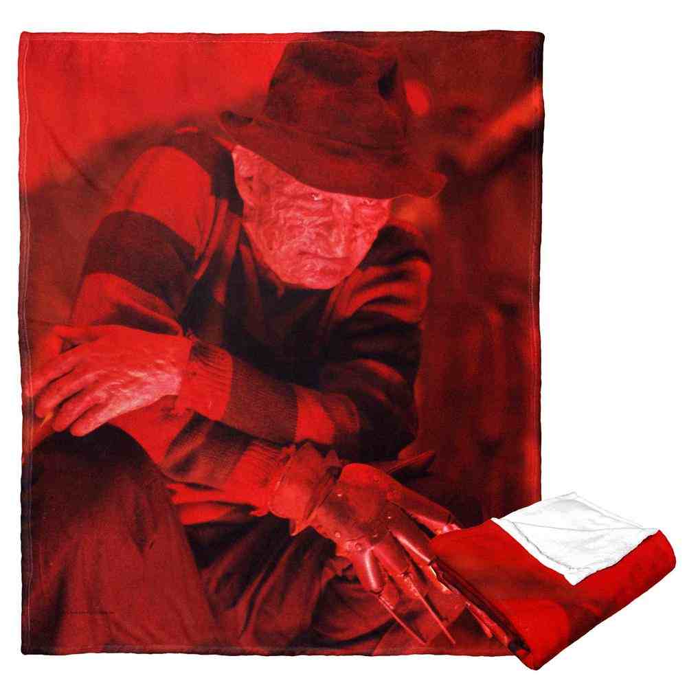 Warner Bros. Nightmare on Elm Street Hellish Glow Silk Touch Throw Blanket 50x60 Inches