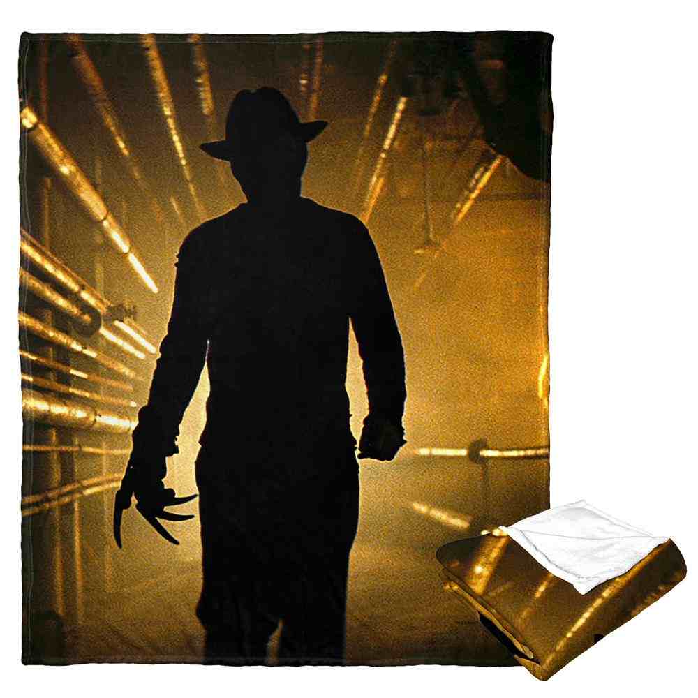 Warner Bros. Nightmare on Elm Street Here Comes Freddy Silk Touch Throw Blanket 50x60 Inches