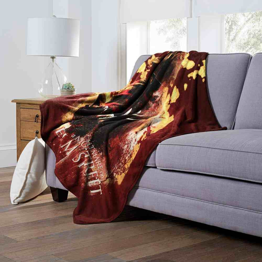 Warner Bros. Nightmare on Elm Street Into The Flames Silk Touch Throw Blanket 50x60 Inches