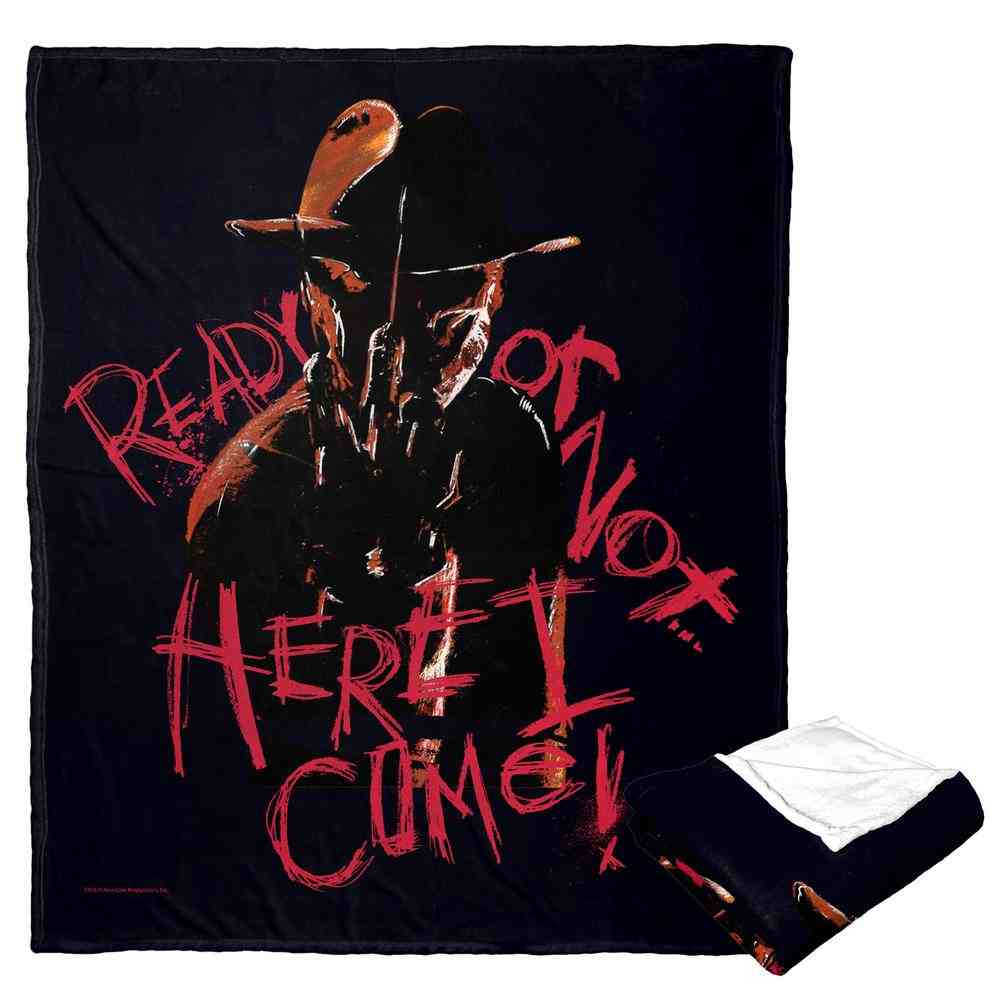 Warner Bros. Nightmare on Elm Street Ready Or Not Silk Touch Throw Blanket 50x60 Inches