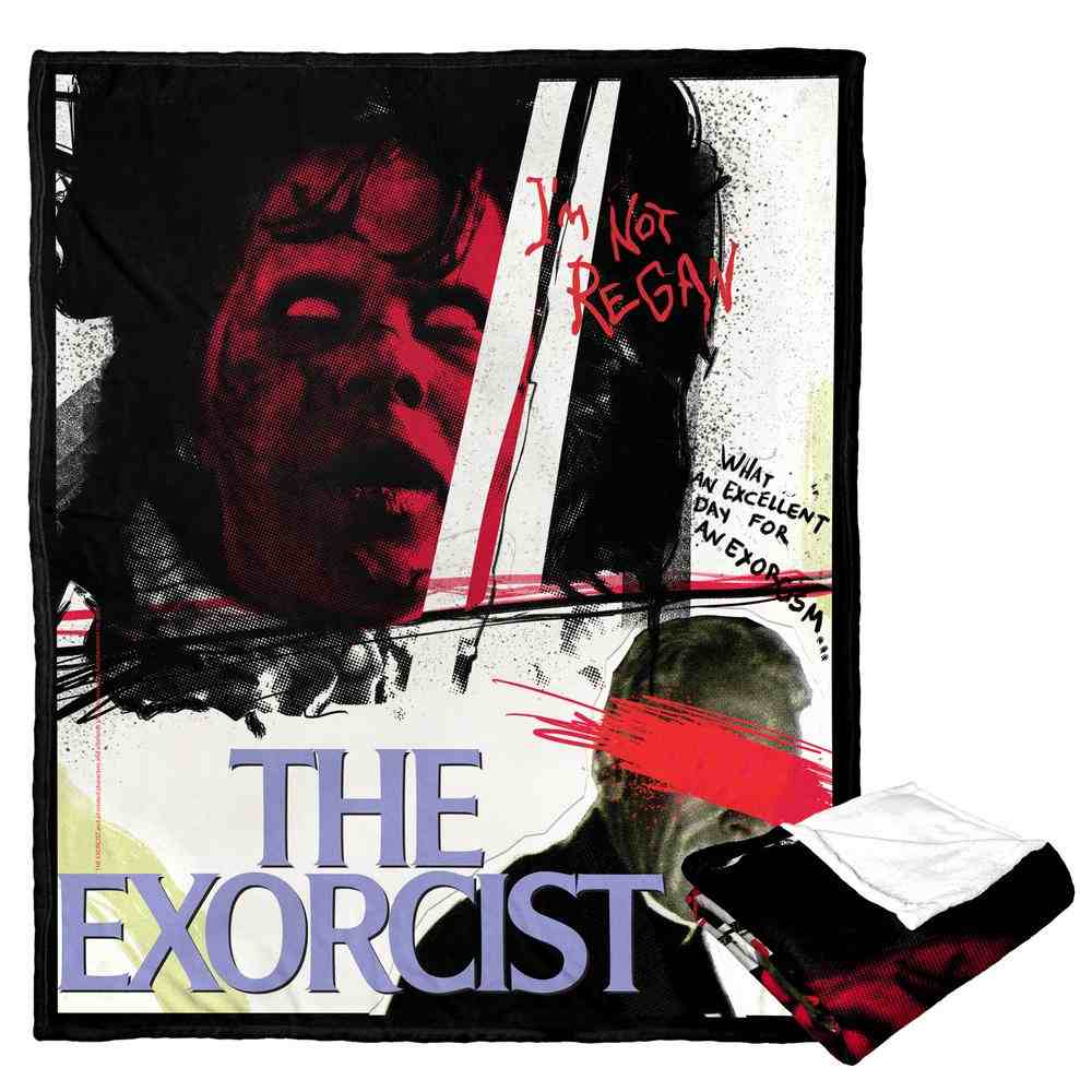 Warner Bros. The Exorcist Exorcist Time For An Exorcism Silk Touch Throw Blanket 50x60 Inches