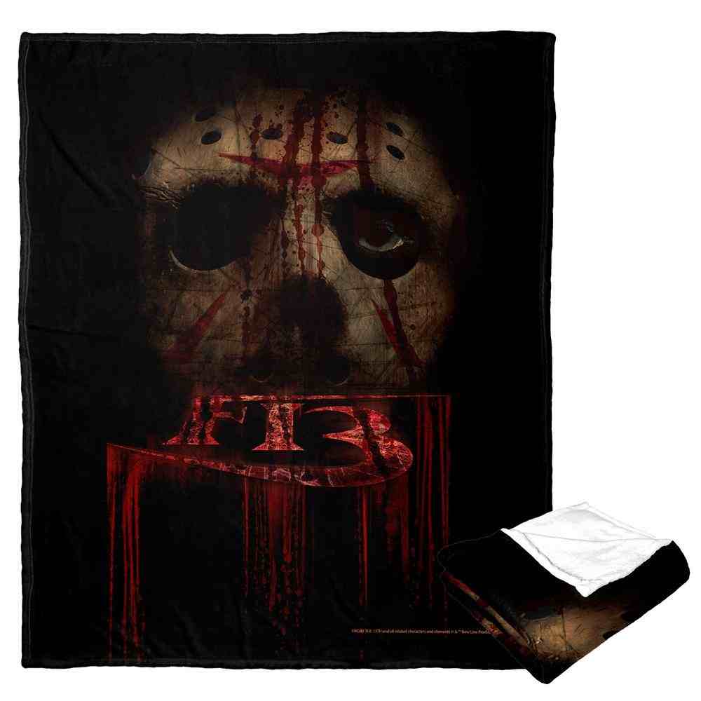 Warner Bros. Friday the 13th The Thirteenth Silk Touch Throw Blanket 50x60 Inches