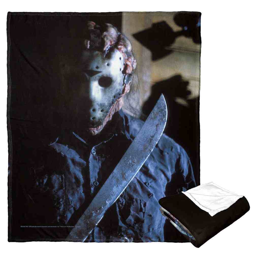 Warner Bros. Friday the 13th Youre Dead Silk Touch Throw Blanket 50x60 Inches