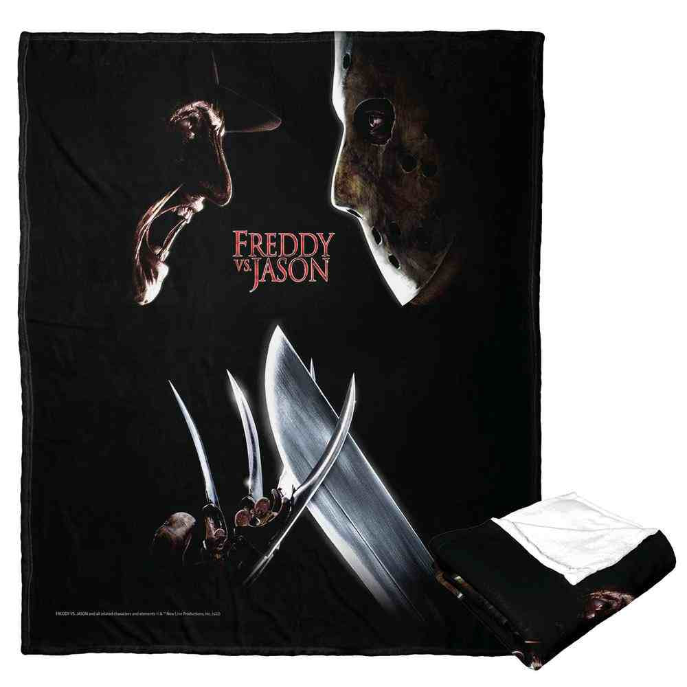 Warner Bros. Freddy vs Jason Freddy vs Jason Poster Silk Touch Throw Blanket 50x60 Inches