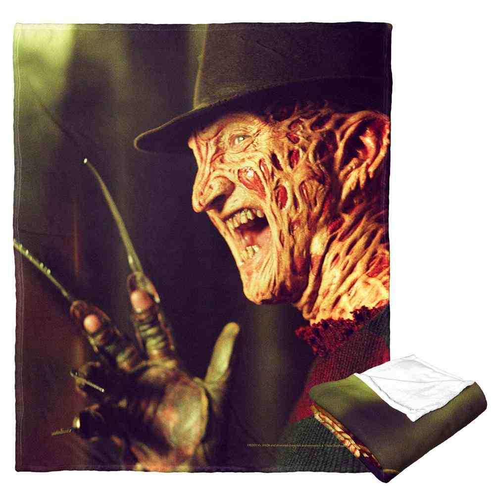 Warner Bros. Freddy vs Jason Freddy Waves Silk Touch Throw Blanket 50x60 Inches