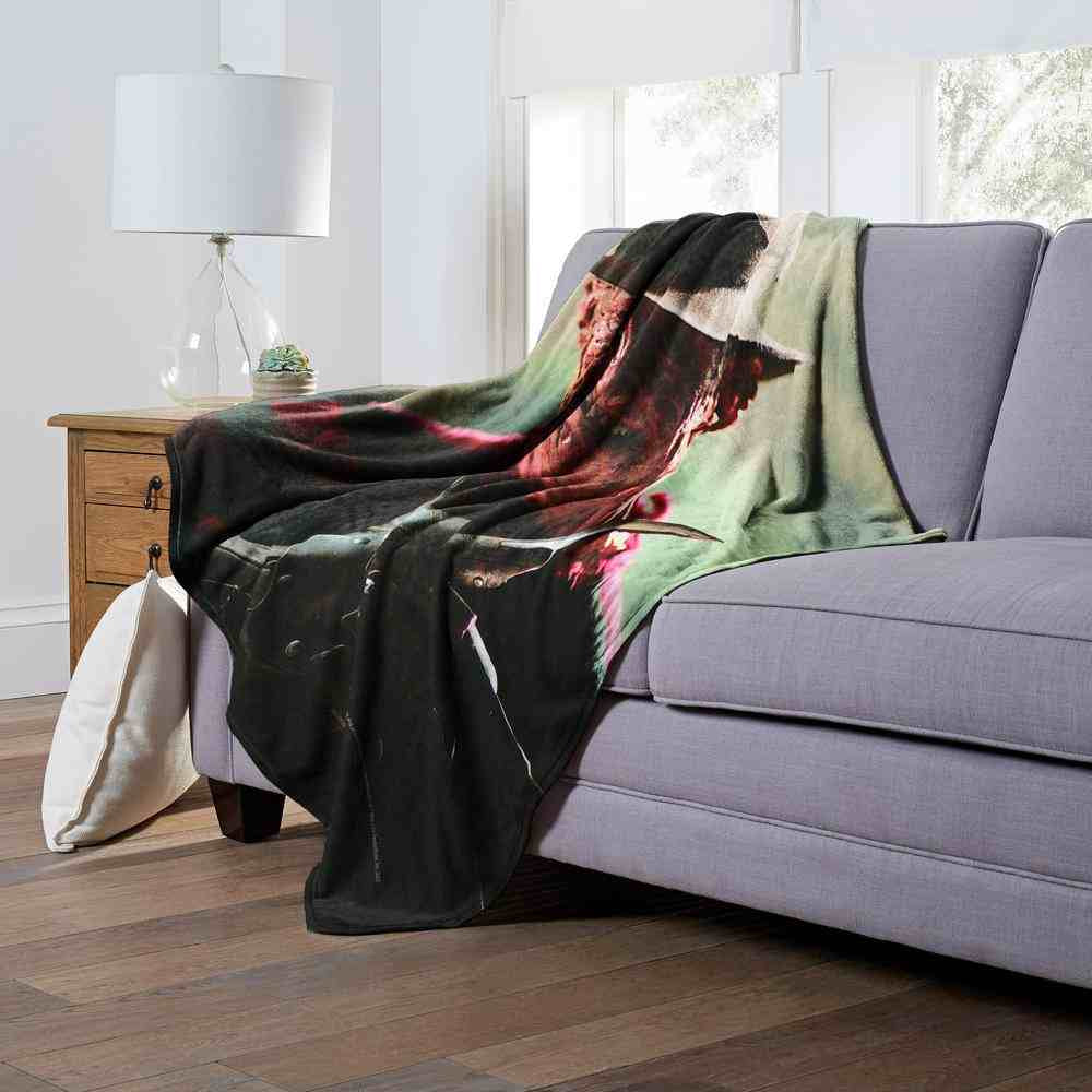 Warner Bros. Freddy vs Jason Scary Smile Silk Touch Throw Blanket 50x60 Inches