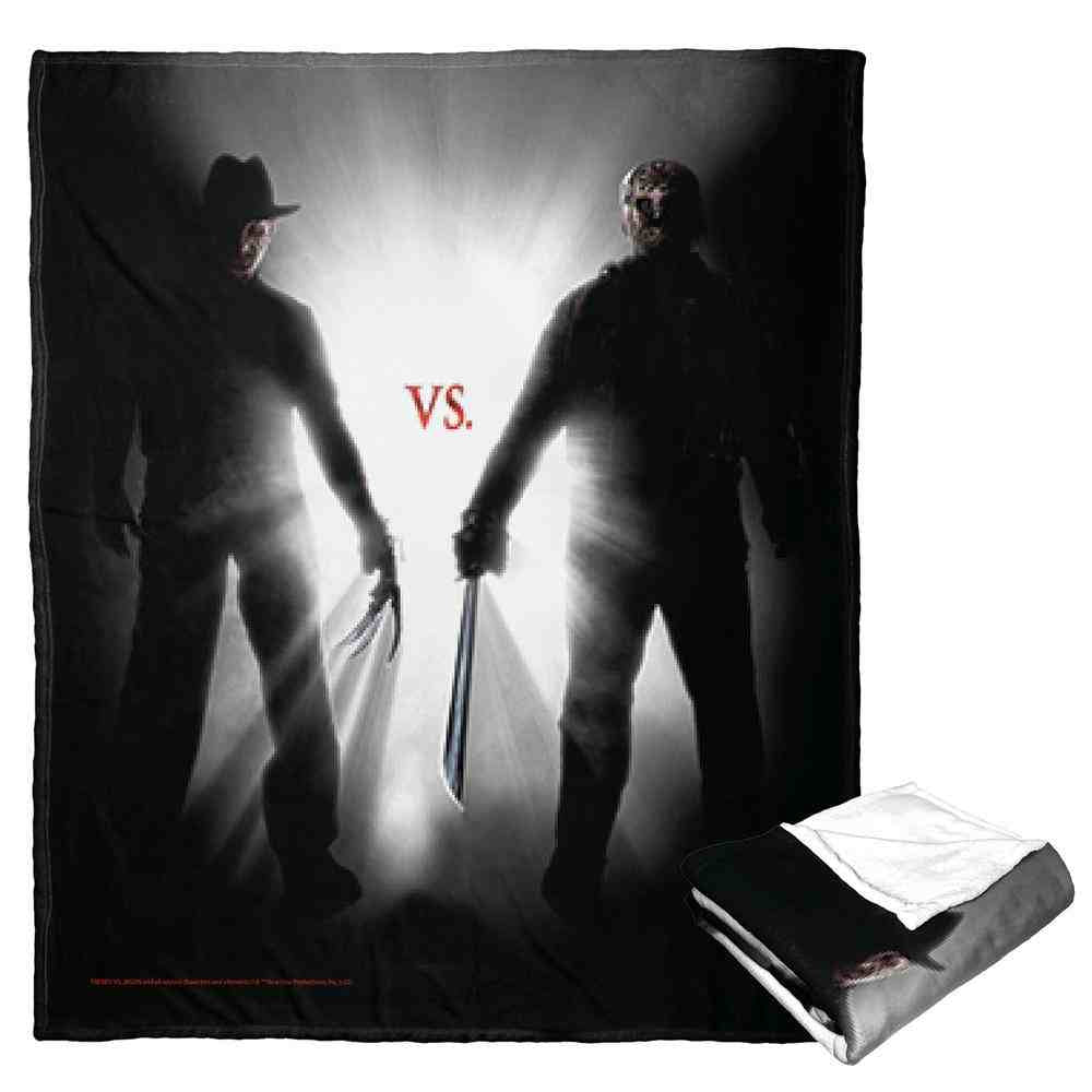 Warner Bros. Freddy vs Jason Ultimate Slasher Throwdown Silk Touch Throw Blanket 50x60 Inches