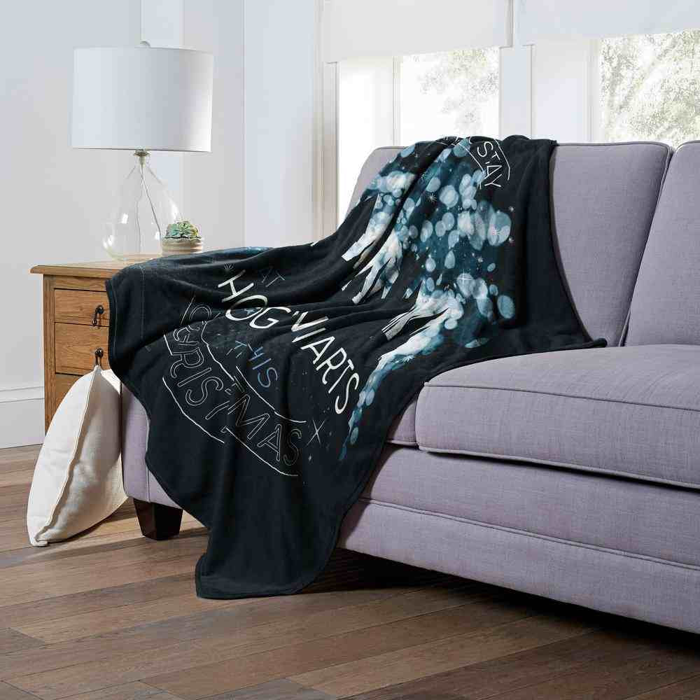 Warner Bros. Harry Potter Hogwarts This Christmas Silk Touch Throw Blanket 50x60 Inches