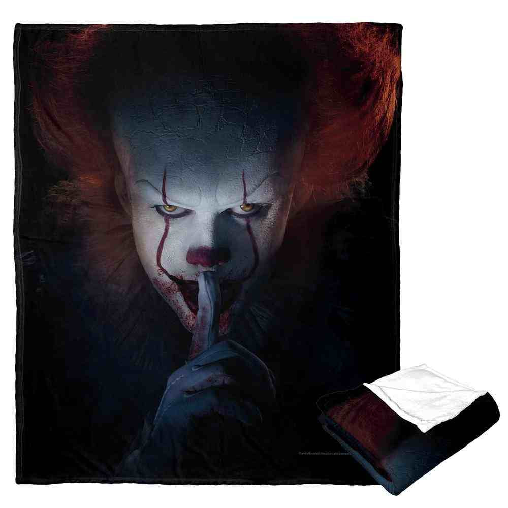 Warner Bros. It Chapter 2 Quiet Down Silk Touch Throw Blanket 50x60 Inches