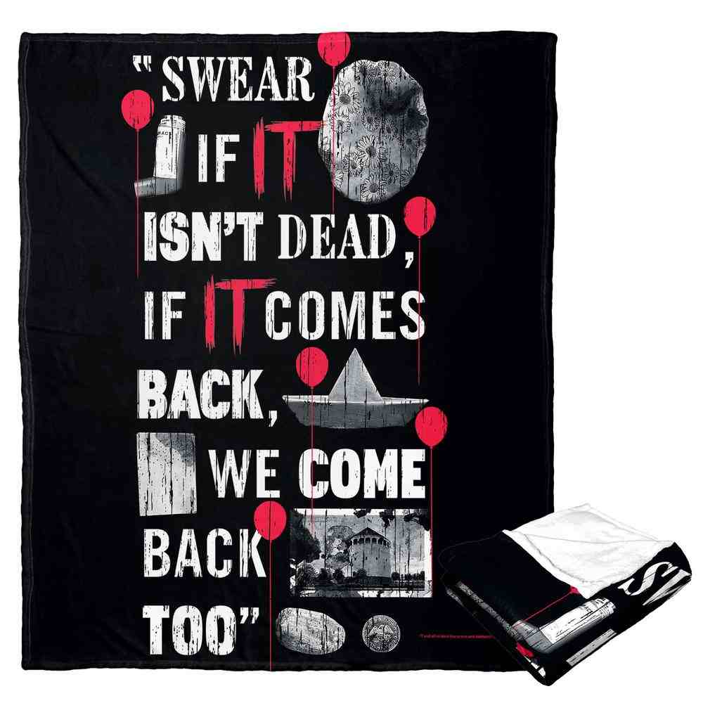 Warner Bros. It Chapter 2 We'Ll Be Back Silk Touch Throw Blanket 50x60 Inches