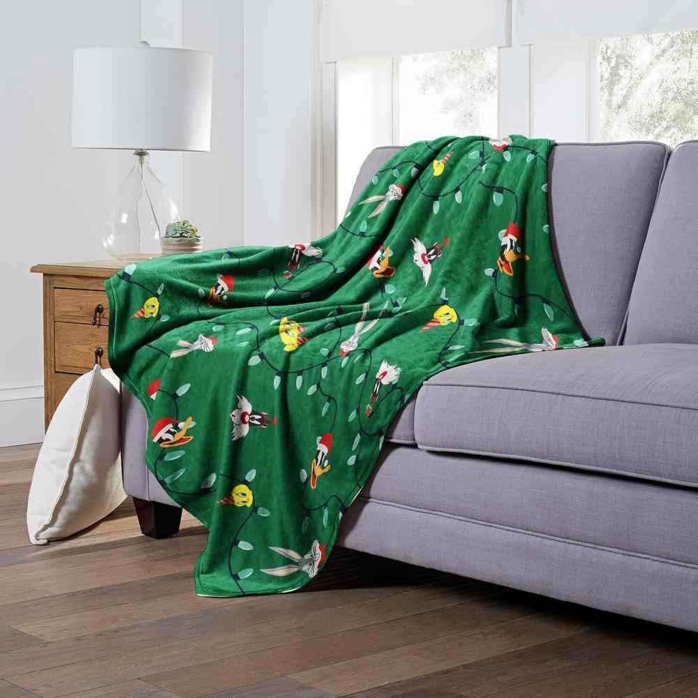 Warner Bros. Looney Tunes Looney Lights Silk Touch Throw Blanket 50x60 Inches