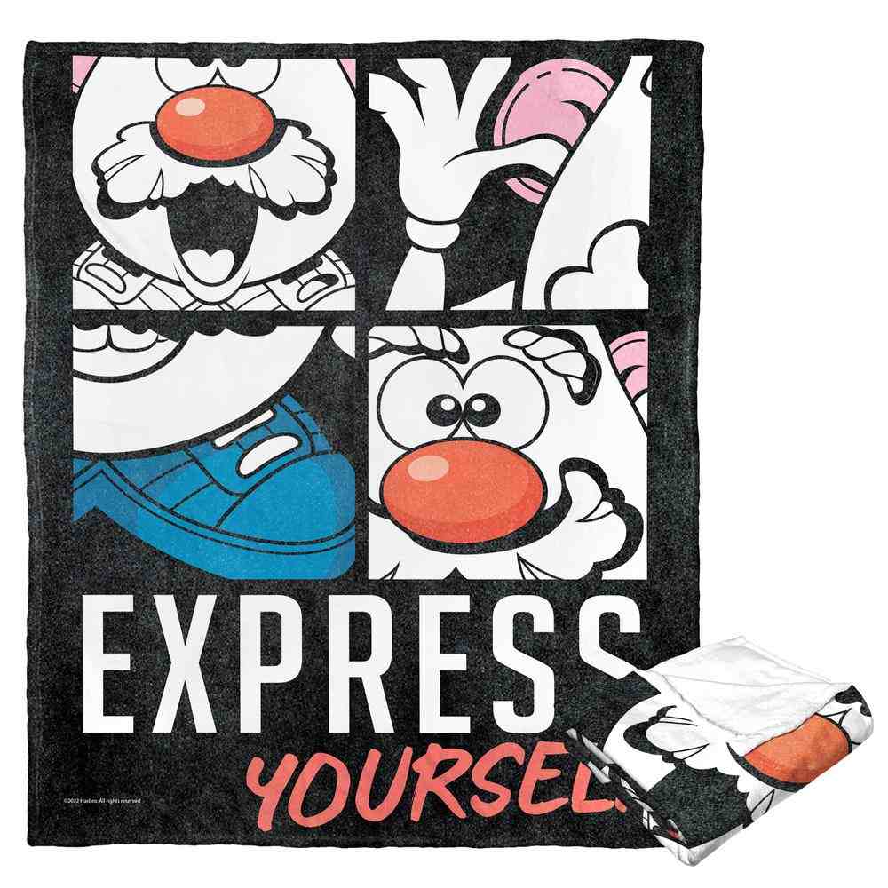 Hasbro Mr. Potato Head Express Yourself Silk Touch Throw Blanket 50x60 Inches