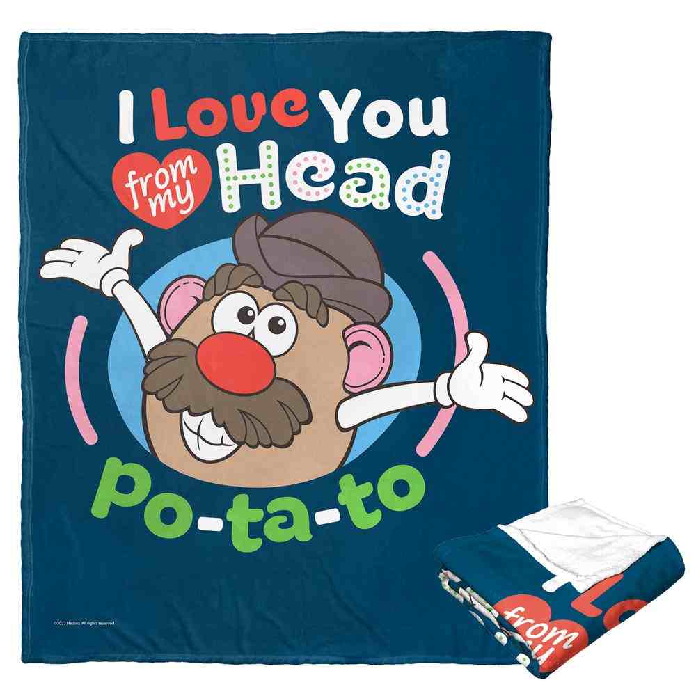 Hasbro Mr. Potato Head Head To Po Ta Toe Silk Touch Throw Blanket 50x60 Inches