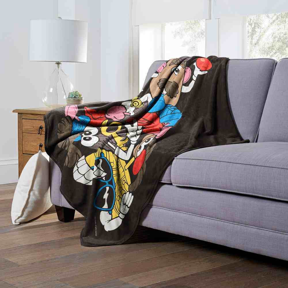 Hasbro Mr. Potato Head Piece Keeper Silk Touch Throw Blanket 50x60 Inches