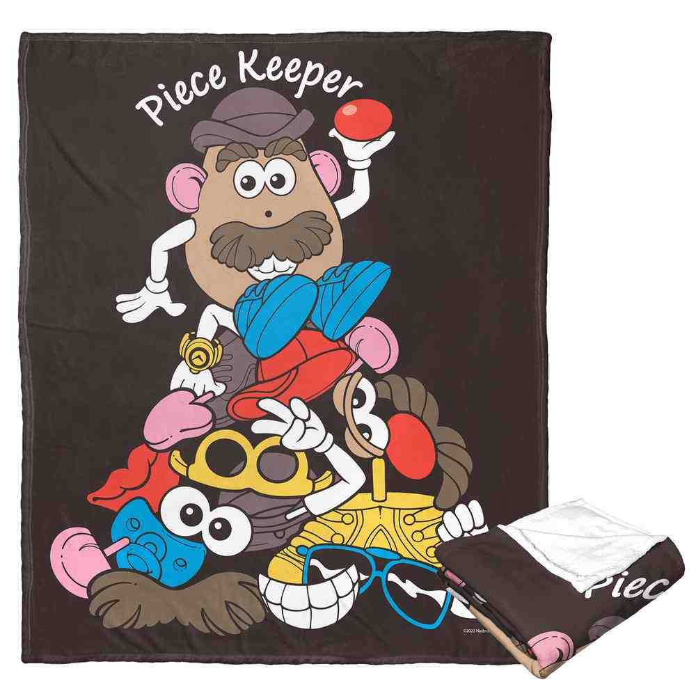 Hasbro Mr. Potato Head Piece Keeper Silk Touch Throw Blanket 50x60 Inches