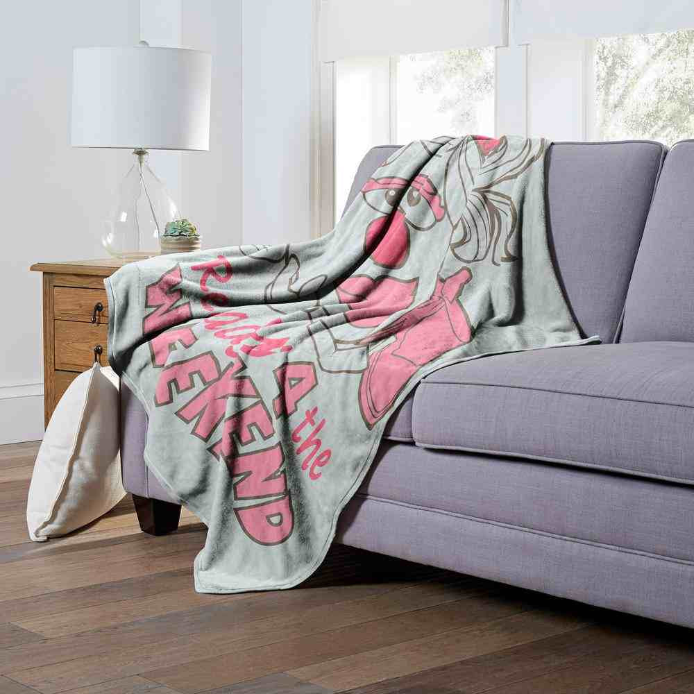 Hasbro Mr. Potato Head Ready For The Weekend Silk Touch Throw Blanket 50x60 Inches