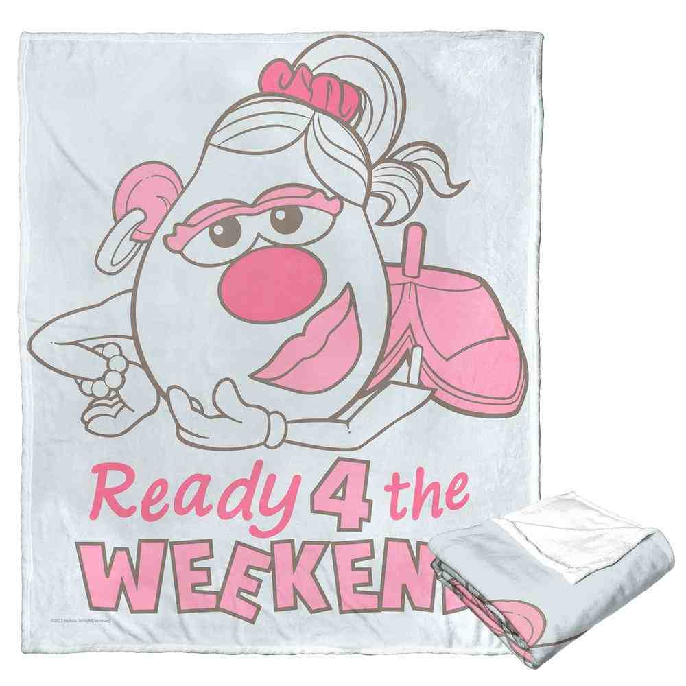 Hasbro Mr. Potato Head Ready For The Weekend Silk Touch Throw Blanket 50x60 Inches