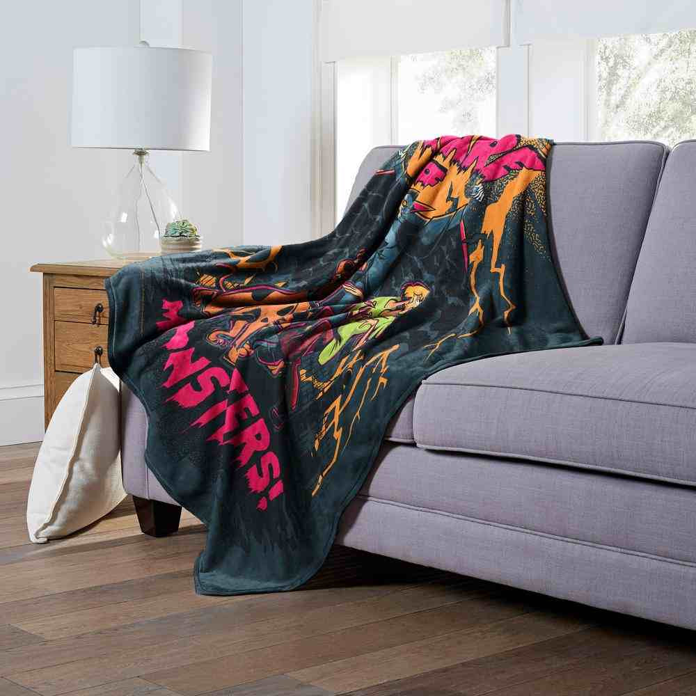 Warner Bros. Scooby-Doo Beware Of Monsters Silk Touch Throw Blanket 50x60 Inches