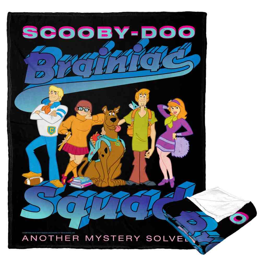 Warner Bros. Scooby-Doo Brainiac Squad Silk Touch Throw Blanket 50x60 Inches