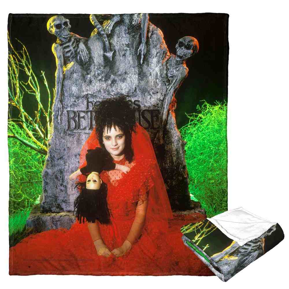 Warner Bros. Beetlejuice Here Lies Beetlejuice Silk Touch Throw Blanket 50x60 Inches