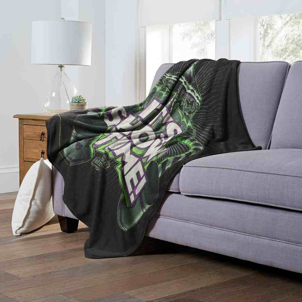 Warner Bros. Beetlejuice Showtime Silk Touch Throw Blanket 50x60 Inches