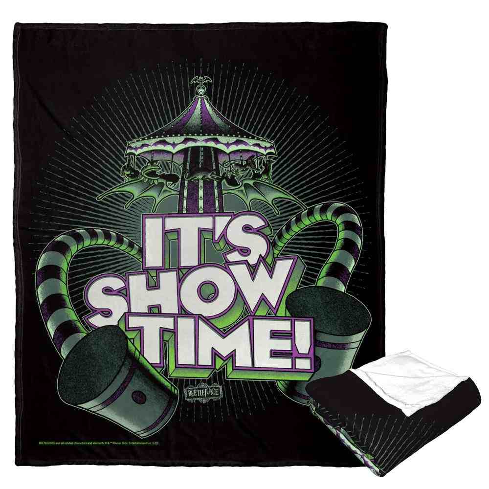 Warner Bros. Beetlejuice Showtime Silk Touch Throw Blanket 50x60 Inches