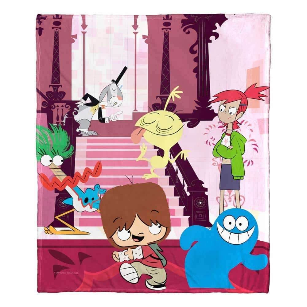 Cartoon Network Foster's Home For Imaginary Friends No Running In The Halls Silk Touch Throw Blanket 50x60 Inches